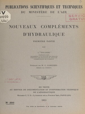 cover image of Nouveaux compléments d'hydraulique (1)